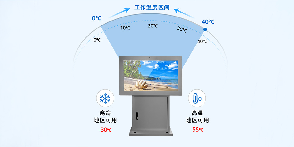 韩国灰色户外立式广告机