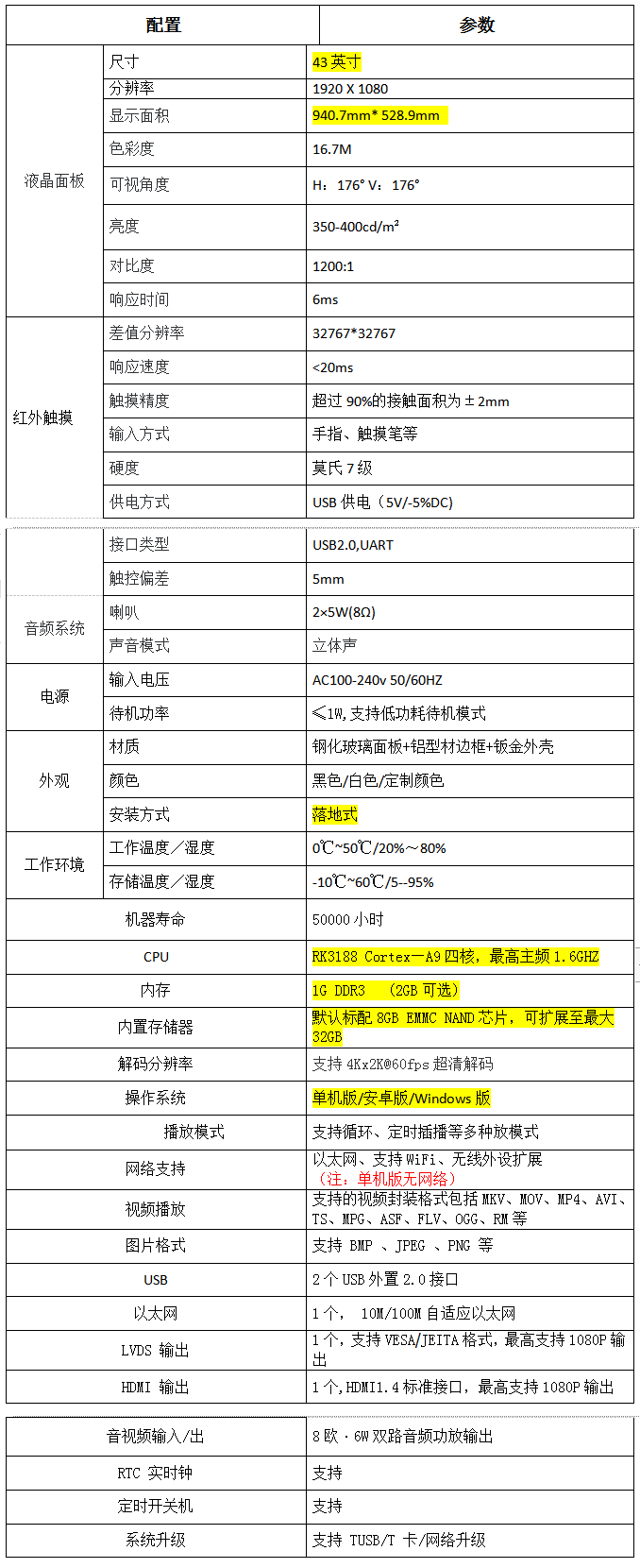 立式广告机